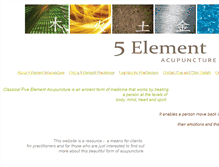 Tablet Screenshot of 5element.com.au